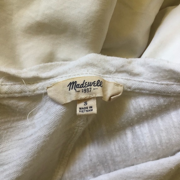 Madewell basic heather white notch neck tshirt - Picture 3 of 3